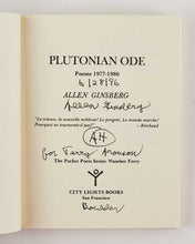 Load image into Gallery viewer, Plutonian Ode and Other Poems 1977-1980