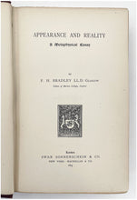 Load image into Gallery viewer, Appearance and Reality: A Metaphysical Essay