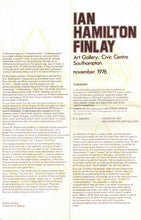 Load image into Gallery viewer, Ian Hamilton Finlay Southampton