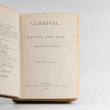 Load image into Gallery viewer, Germinal. A Realistic Novel