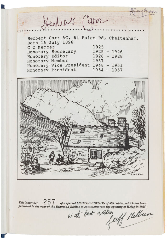 MILBURN, Geoff. Helyg. Diamond Jubilee. Sotherans