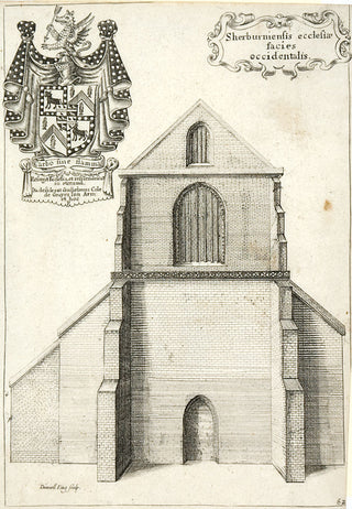 Daniel King. West front of Sherborne. [[bmid:2015466]]