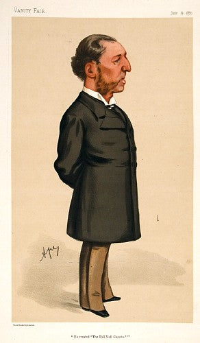 Ape [Carlo Pellegrini] Lord Suffield. "He created 'The Pall Mall Gazette'.