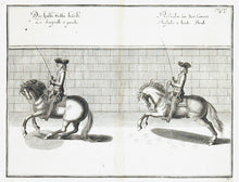 Load image into Gallery viewer, HORSEMANSHIP.DIEPENBEKE, Abraham van. Die halbe volta linets. Passaden in der Carrera.