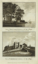 Load image into Gallery viewer, George Augustus Walpoole West Cowes Castle; Carisbrook Castle