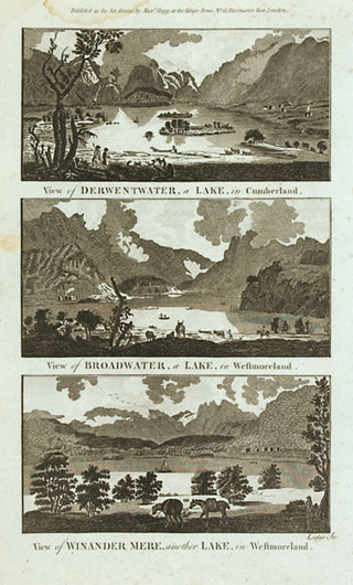 George Augustus Walpoole Derwent water; Broad water; Winder Mere
