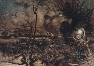 RACKHAM, Arthur. Mislead night-wanderers, laughing at their harm?