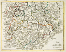 Load image into Gallery viewer, Paul Crepy Map of the Saxony Region (Germany)
