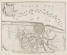Load image into Gallery viewer, James Basire Plan of the Investiture of Ostend Surrendered, 6 July, 1706