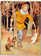 Load image into Gallery viewer, Margaret W. Tarrant Making his way through the trees, Jack saw a great giant.