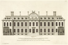Load image into Gallery viewer, Hulsbergh after Colen Campbell (1676-1729). Montague House to the Court in Great Russell Street London, (3 plates: elevation, plan and elevation to the street). [[bmid:2051326a]]