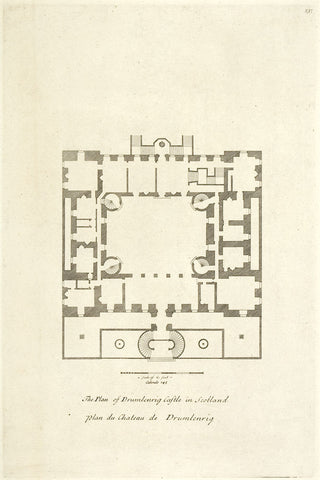 Hulsbergh after Colen Campbell (1676-1729). Drumlenrig Castle, the seat of His Grace the Duke of Queensberry and Dover etc. [[bmid:2051327a]]