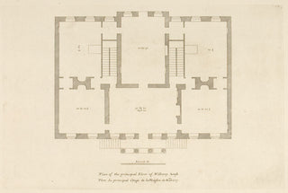 Hulsbergh after Colen Campbell (1676-1729). Wilberry house in the County of Wilt. seat of William Benson Esq. [[bmid:2051334a]]