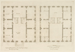 Hulsbergh after Colen Campbell (1676-1729). A new design of my invention . . . to the Earl of Islay, (2 plates: elevation and plan). [[bmid:2051335a]]