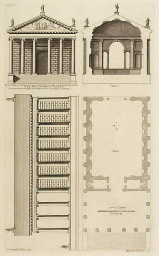 Hulsbergh after Colen Campbell (1676-1729). A New Design . . . for a Church in the Vitruvian Stile. [[bmid:2051350]]