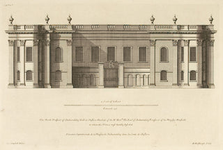 Hulsbergh after Colen Campbell (1676-1729). The North prospect of Cholmondeley Hall in Cheshire, (2 plates: elevation and plan). [[bmid:2051353]]