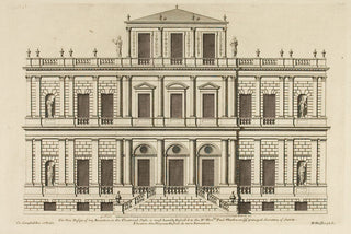 Hulsbergh after Colen Campbell (1676-1729). A new design. . .in the Theatrical Style. . .to Paul Methuen, (2 plates: elevation and plan). [[bmid:2051379]]