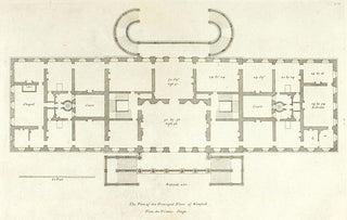 Hulsbergh after Colen Campbell (1676-1729). The West Front of Wanstead in Essex the Seat of Sir Richard Child Bart. [2nd design]. [[bmid:2051514a]]