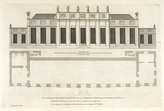 Hulsbergh after Colen Campbell (1676-1729). The Greenhouse at Wanstead in Essex the Seat of Sir Richard Child Bart. [[bmid:2051515]]