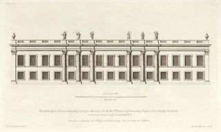 Hulsbergh after Colen Campbell (1676-1729). The West prospect of Cholmondeley Hall in Cheshire. [[bmid:2051527]]