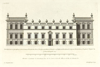 Hulsbergh after Colen Campbell (1676-1729). The West front of Grimsthorp in the County of Lincoln. [[bmid:2051535]]