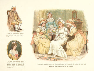 Randolph Caldecott. Susan and Margaret were my bridesmaids, and we were all just a little sad when the time came to go to the church.