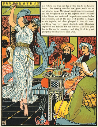 Walter Crane (1845 -1915). Morgiana's dance.