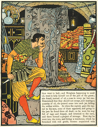 Walter Crane (1845 -1915). The captain forms a project of revenge.