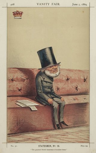 Ape [Carlo Pellegrini]. John, 1st Earl Russell. "The Greatest liberal statesman of modern times".