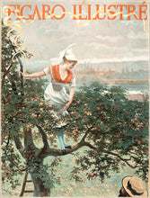 Load image into Gallery viewer, ROSSI, Lucius. Figaro Illustre. [Woman climing a tree.]