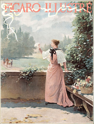 ADAN, Louis-Emile. Figaro Illustre. [Woman with a white handkerchief.]