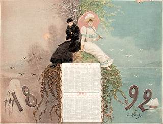 BERAUD, Jean. Figaro Illustre 1892 calendar. [[bmid:2054579]]