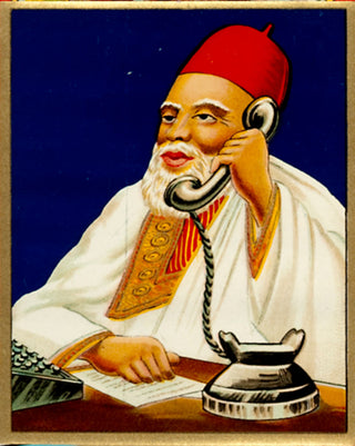 Anonymous. Man and telephone.