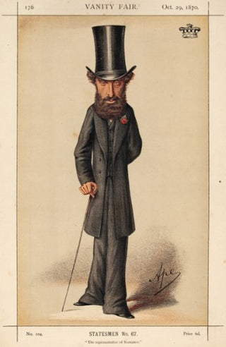 "Ape" (Carlo Pellegrini). Lord Lytton."The representative of Romance". Statesmen No.67. [[bmid:2054903]]