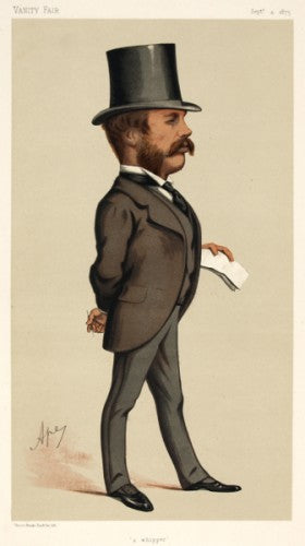"Ape" (Carlo Pellegrini). William Hart Dyke MP. "A whipper". [[bmid:2054938]]