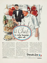 Load image into Gallery viewer, L. Saalburg. A chef is only human, afer all.