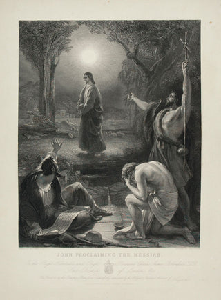 Thomas UWINS (1728-1857). John proclaiming the Messiah.