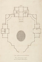 Load image into Gallery viewer, Hulsbergh after Colen Campbell (1676-1729) The Elevation of Rowhampton house in Surrey, (2 plates: elevation and plan)