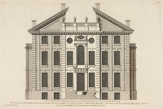 Hulsbergh after Colen Campbell (1676-1729) The Elevation of Rowhampton house in Surrey, (2 plates: elevation and plan)