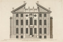 Load image into Gallery viewer, Hulsbergh after Colen Campbell (1676-1729) The Elevation of Rowhampton house in Surrey, (2 plates: elevation and plan)