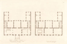 Load image into Gallery viewer, HULSBERGH, after Colen Campbell (1676-1729) The plan of the first story of Ponvis House.