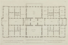Load image into Gallery viewer, HULSBERGH, after Colen Campbell (1676-1729) Plan of the principal floor of a new design inscribed to the Rt Hon. The Earl of Halifax &amp; c.