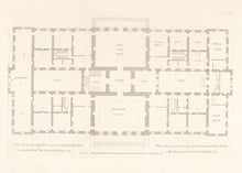 Load image into Gallery viewer, HULSBERGH, after Colen Campbell (1676-1729) Plan of the principal floor of a new design inscribed to the Rt Hon. The Earl of Halifax &amp; c.