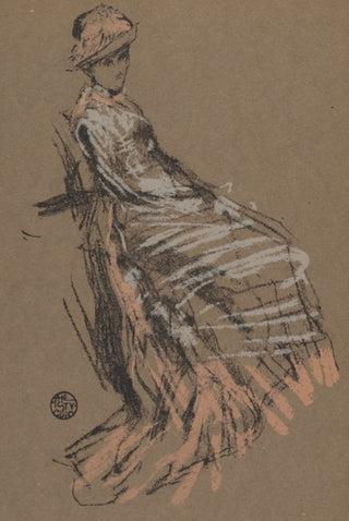 WHISTLER, J. McNeill. Portrait Study in Pastel.