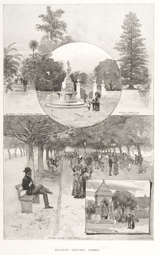 VARIOUS. Pleasure Grounds, Sydney. (Hyde Park and the Botanical Gardens)