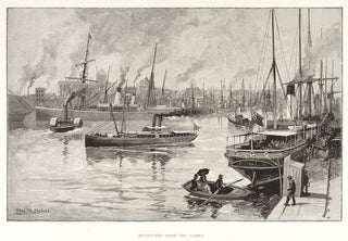 SCHELL, Fred B. Melbourne from the Yarra.