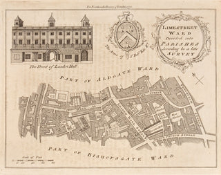 BOWEN, Thomas. Limestreet Ward divided into Parishes According to a late Survey.
