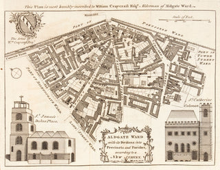 SEALE, Richard William. Aldgate Ward with its Divisions into Precincts and Parishes, according to a New Survey.
