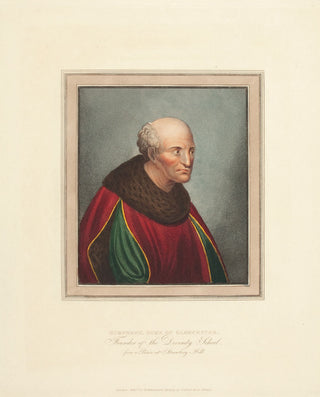 ACKERMANN, Rudolph. Humphrey, Duke of Gloucester, Founder of the Divinity School.