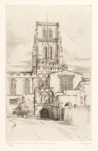 THEYS, Freddy. Central Tower from College Green, Durham Cathedral.